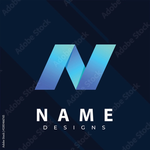 Obraz N logo Creative Tech Logos: Unique and Eye-Catching Designs