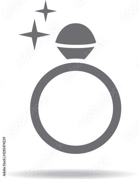 Obraz Shiny ring icon