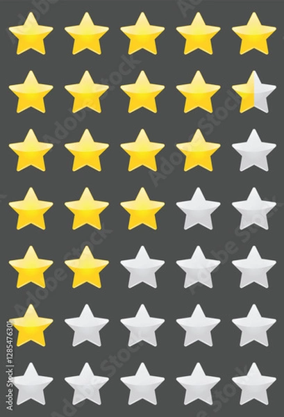 Obraz Star ratings