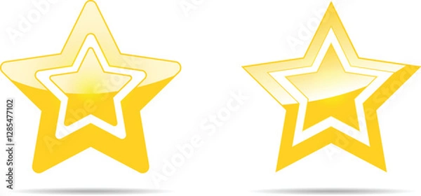 Obraz Glossy golden stars