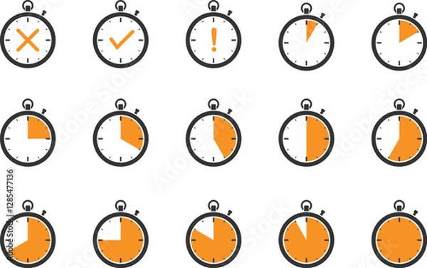 Obraz Timer icons