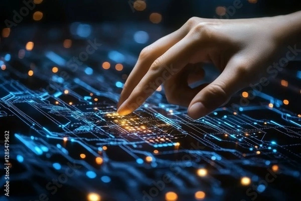 Obraz Data Analytics Dashboard for Business Intelligence and Predictive Modeling Insights