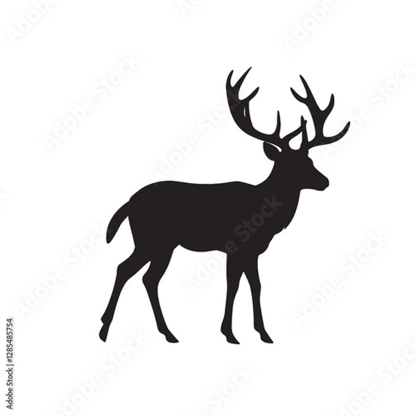 Obraz High-Quality Deer Silhouette Image