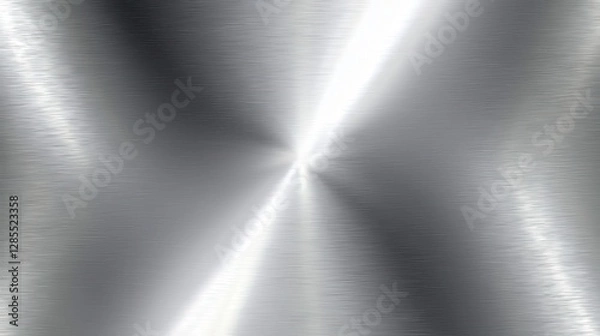 Fototapeta Shiny Metallic Surface with Subtle Brushed Texture and Reflection