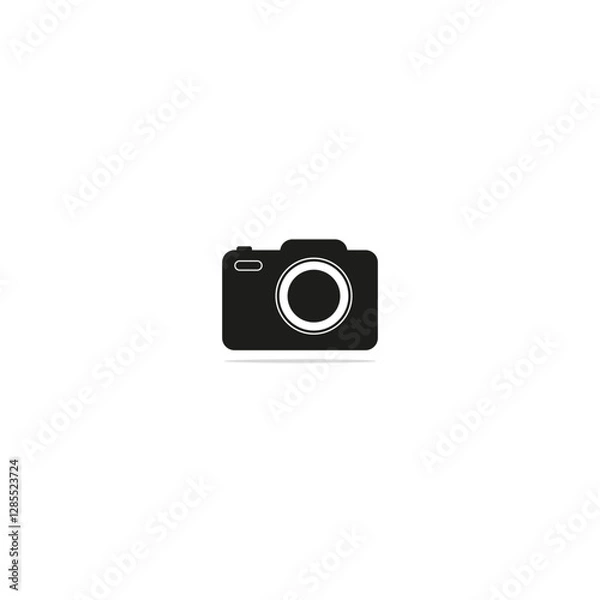 Fototapeta Camera Icon in trendy flat style isolated on grey background. Camera symbol for your web site design, logo, app, UI. Vector illustration, EPS10.