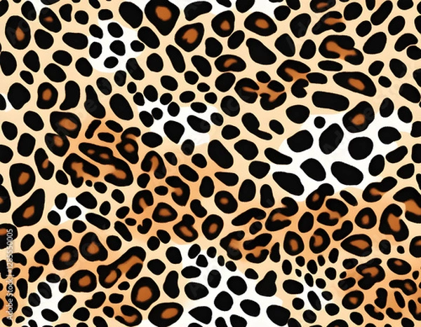 Fototapeta leopard spots colorful Leopard Skin Texture Pattern Vector Leopard background.