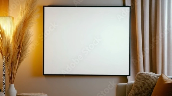 Fototapeta Elevate Your Home Decor with Stunning Wall Art Mockups Discover a vast selection of blank canvas frames perfect for showcasing your unique style and artistic vision Visualize your designs in