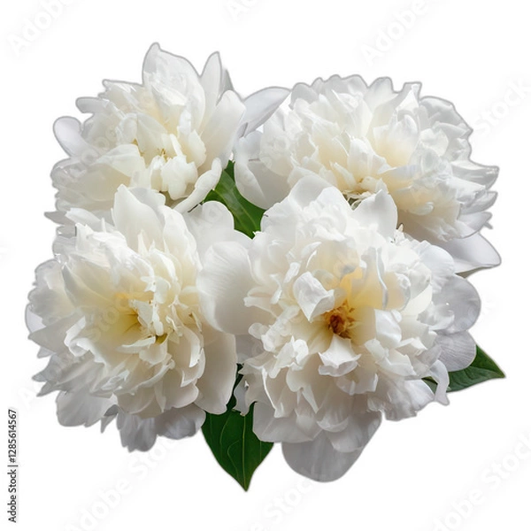 Obraz white flowers isolated on transparent background cutout