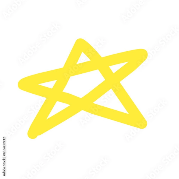 Obraz Gold star vector