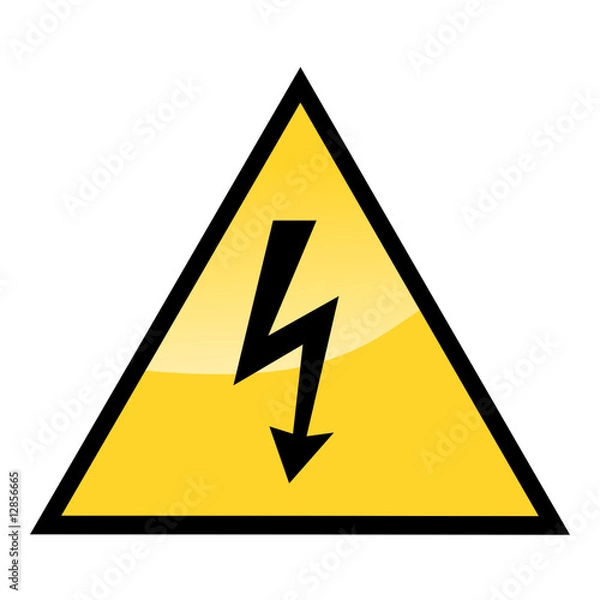 Fototapeta high voltage sign