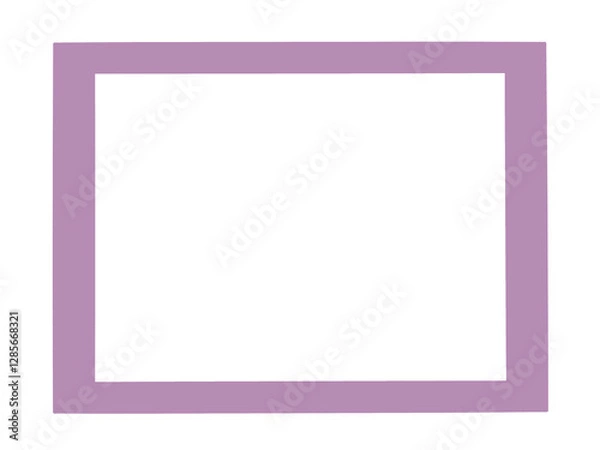 Fototapeta シンプルな四角いフレーム。背景透過。