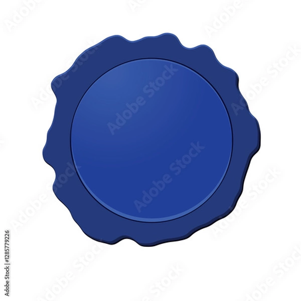 Fototapeta Stamp with place for your text or logo. Wax seal