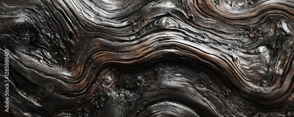 Fototapeta Close-up view of a wood texture background, highlighting its natural grain