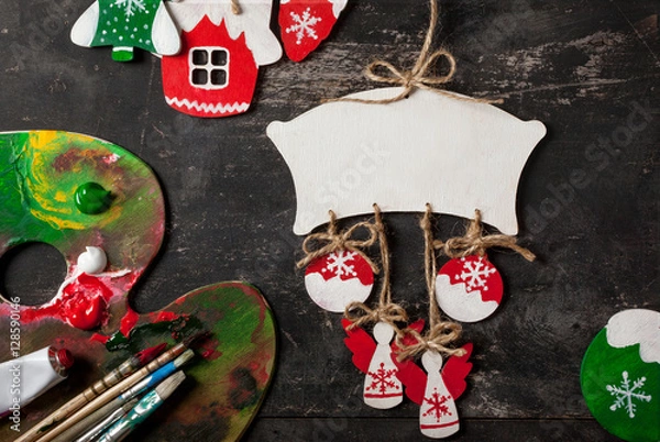 Obraz Handmade Christmas decorations