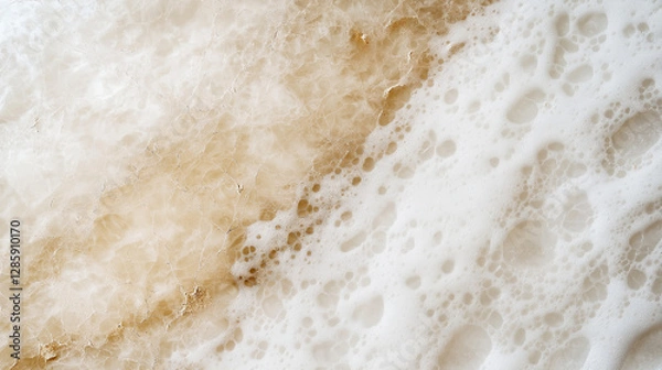Fototapeta  Luxurious beige marble with delicate foam texture perfect for spa, wellness, and organic design backgrounds