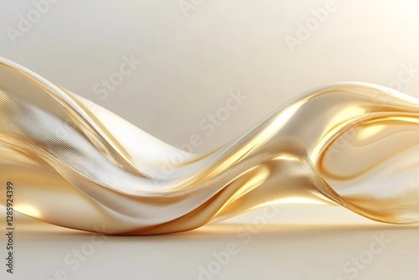 Fototapeta 3D abstract golden background