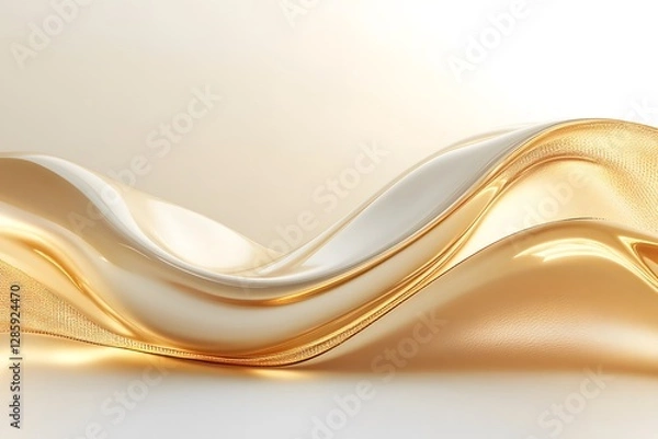 Fototapeta 3D abstract golden background