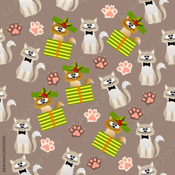Obraz pattern with cute cats