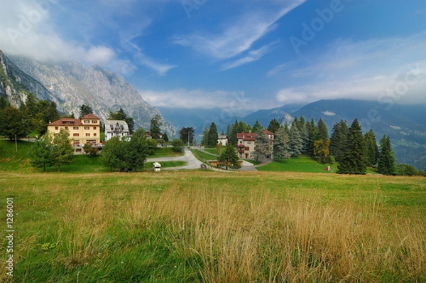 Obraz presolana pass landscape