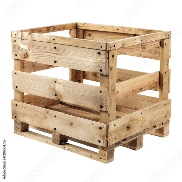 Obraz High Definition Image of a Photo Crate, Isolated on a White Background