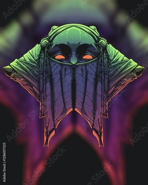 Obraz halloween spider on a dark background