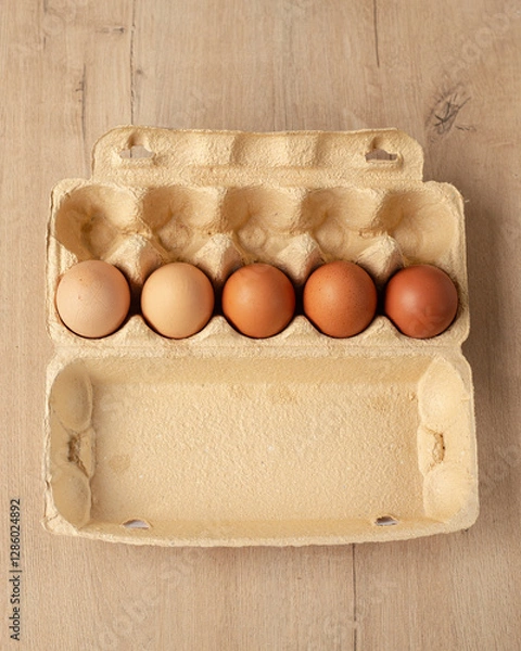 Obraz Eggs in the box; colour gradient