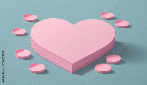 Obraz 화이트데이 발렌타인데이 하트