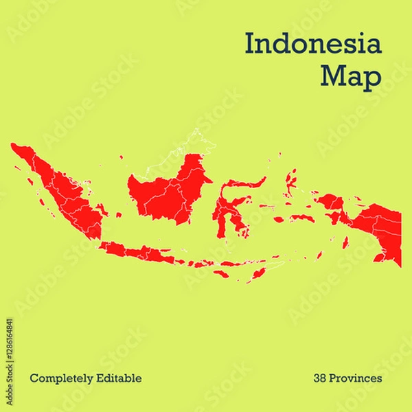 Obraz Indonesian Map