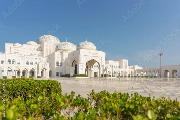 Obraz Aussenbereich vom Präsidentenpalast Qasr Al Watan in Abu Dhabi, VAE
