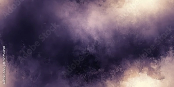 Fototapeta A plane soars through a turbulent sky filled with clouds, set against a dramatic black backdrop, showcasing the beauty of aviation and nature's elements.