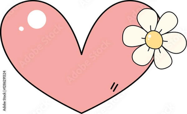 Obraz Cute love illustration