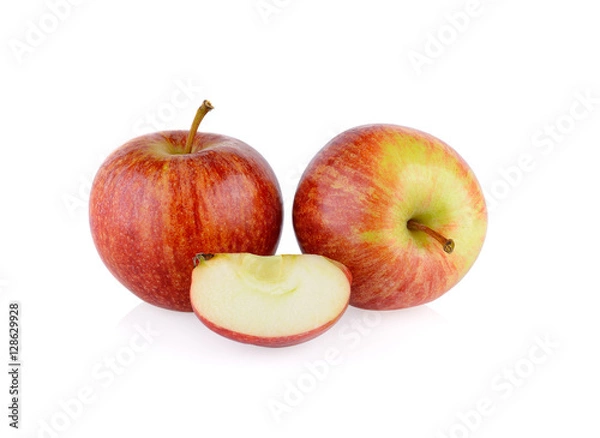 Obraz red apple isolated on white background