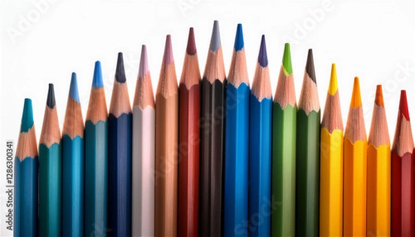 Obraz multicolored colored pencils