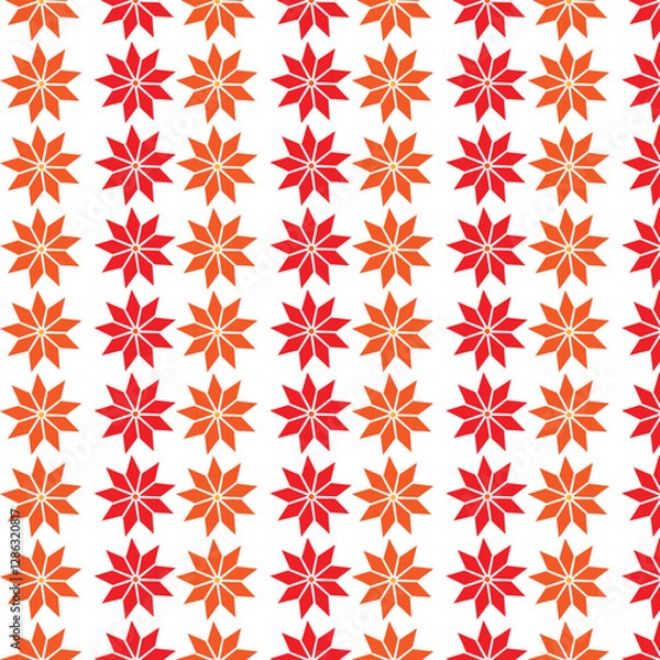 Obraz seamless pattern with red flowers