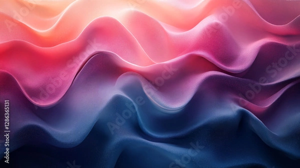 Fototapeta Smooth color transition with artistic noise texture, forming a trendy and futuristic abstract pattern