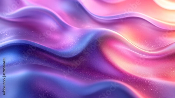 Fototapeta Smooth color transition with artistic noise texture, forming a trendy and futuristic abstract pattern