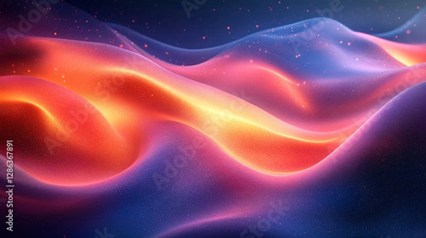 Fototapeta Smooth color transition with artistic noise texture, forming a trendy and futuristic abstract pattern