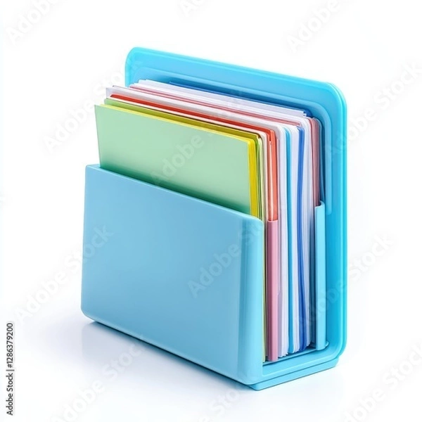Fototapeta Ultra Quality Image of a Photo Document Holder, Isolated on a White Background