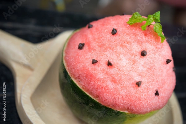 Obraz watermelon bingsu dessert