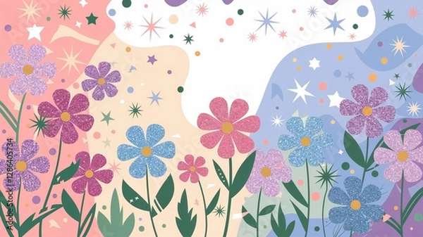 Fototapeta A collection of atmospheric Easter images: from traditional eggs against church backdrops and vintage compositions to modern neon designs. Spring flowers, retro style, and futurism in festive details.