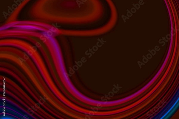 Fototapeta 2d illustration Abstract futuristic electronic circuit technology background