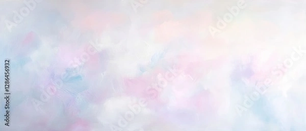 Fototapeta Soft pastel abstract background, gentle colors blending smoothly, artistic texture for design, digital wallpaper or print, minimalistic art decor.