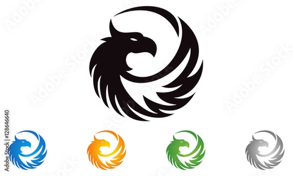 Obraz eagle, hawk, phoenix, logo design