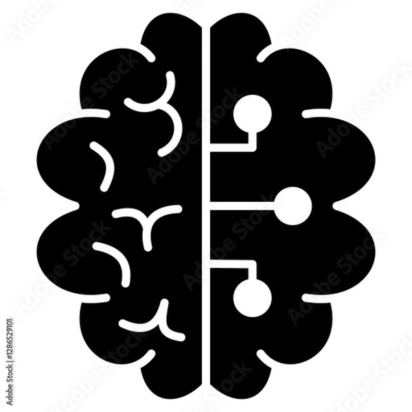 Obraz Brain Glyph Icon