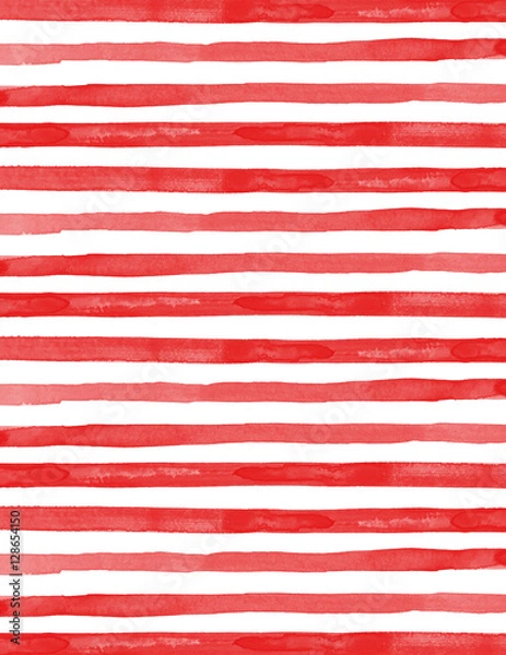 Obraz Brushed Watercolor Stripes