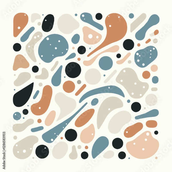 Fototapeta Terrazzo seamless pattern background