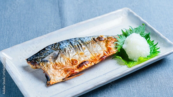 Fototapeta 鯖の塩焼き