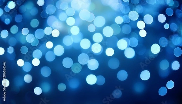 Obraz Abstract Blue Bokeh Background