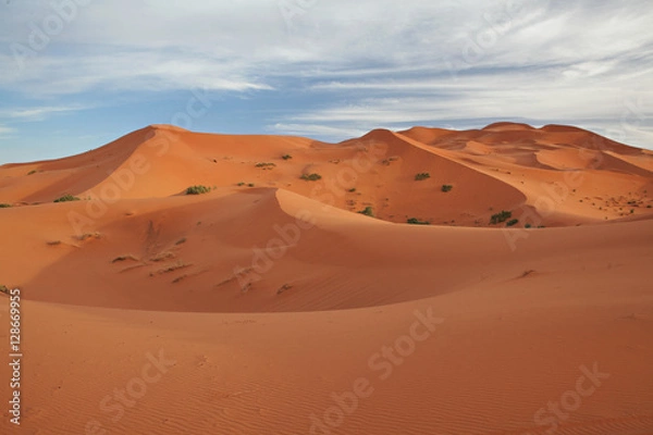 Obraz Moroccan desert landscape with blue sky.