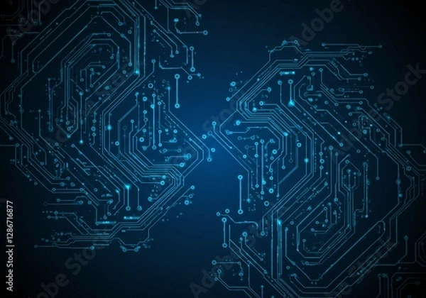 Obraz Blue circuit board